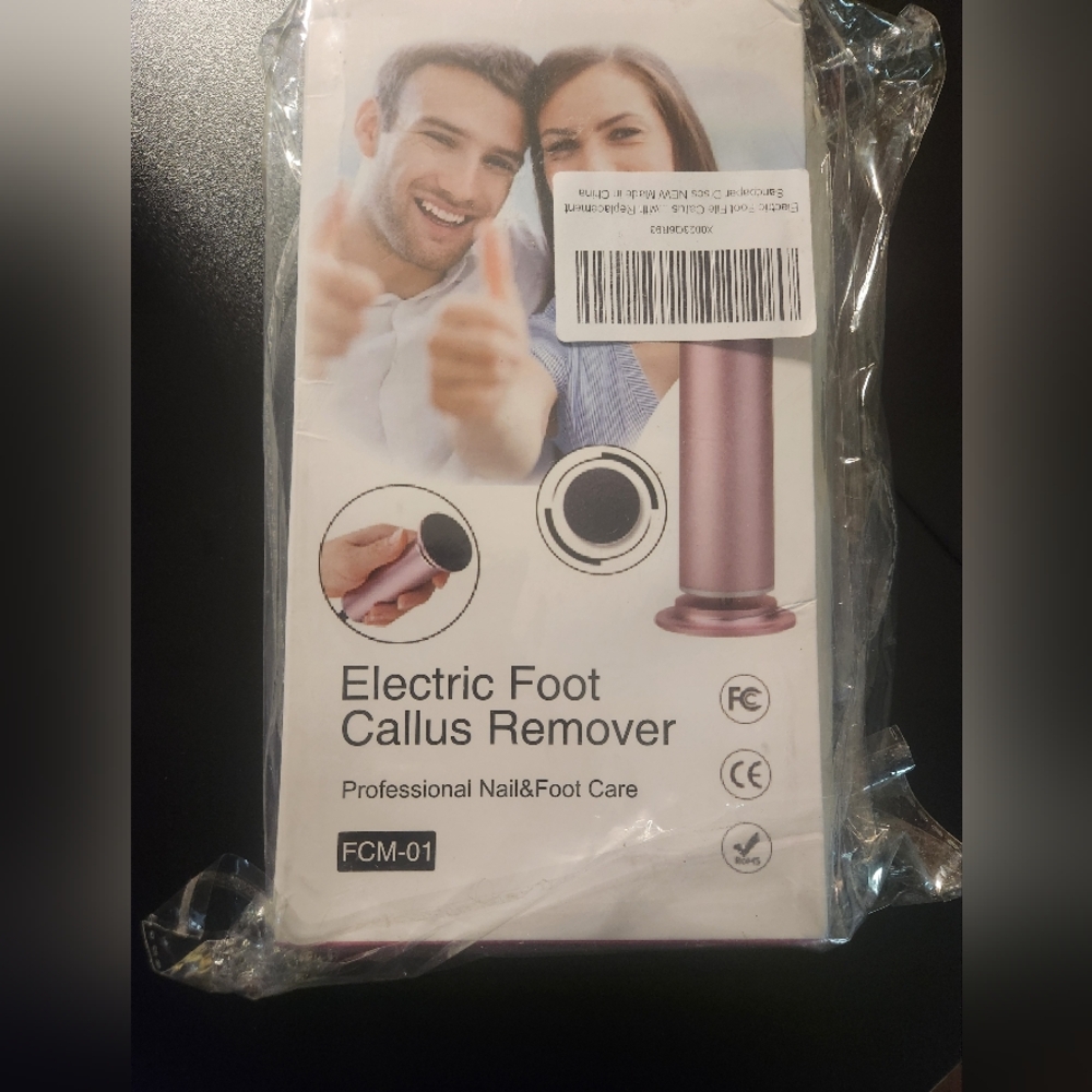 Electric Foot Callus Remover - Metallic Pink BRAND NEW